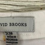 David Brooks Embroidered Golf Bag Shorts White Size 18 Photo 2