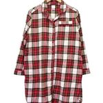 Hanna Andersson Christmas Holiday Family Plaid Flannel Nightshirt Womens Size XS Red Photo 0