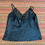 80s VTG VICTORIAS SECRET BLACK SATIN & LACE CAMI LINGERIE DAINTY Size M Photo 4
