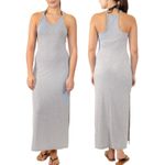 Miken New Racerback Side Slit Cover Up Maxi Dress Heather Grey Photo 2
