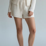 SABO Cream Waffle Knit High Waisted Shorts Women’s Size 2 Photo 0