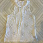 Terez  White with Sheer Skulls Racerback Tank Top Photo 0