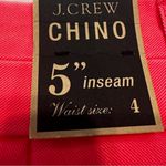 J.Crew Chino 5" Shorts Womens 4 Neon Coral Classic Preppy Cotton Collegiate NWT Photo 4