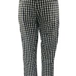 Hollister Black Plaid Checkered Straight Leg High Waist Trousers Dress Pants M Photo 2