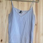 H&M Light Blue & White Striped Camisole top size L Photo 3
