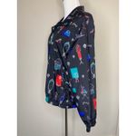 Koret Sport Black Jacket w Fashion Motif Shoes Mannequin Purse Mirror Sz Medium Photo 2