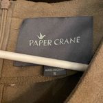 Paper Crane ‎ suede like polyester Khaki/mocha colored dress Photo 1