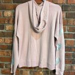 Marled Reunited womens heart sleeve pullover hoodie pink L Size L Photo 2