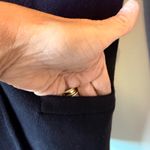 J.Crew‎ Womens XXS Black 100% Cotton Knit Button Front Blazer Jacket career work Photo 2