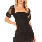 Free People Black Be Your Baby Lace Mini Short Cocktail Photo 0