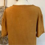 Vintage Craig Clothing Co Burnt Orange Short Sleeve Retro Boho Chic Shirt M USA Gold Size M Photo 5