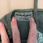 Michael Stars size S green w/green lace trim tank top GUC Photo 2