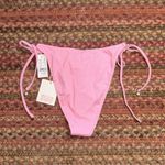 NWT MATTEL BARBIE x PAC SUN HIGH CUT SIDE TIE LIMITED EDITION BIKINI BOTTOM Pink Size XS Photo 5