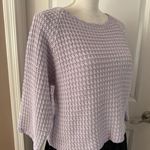 Minnie Rose Cotton Cropped 3/4 Sleeves Crewneck Sweater Photo 5
