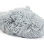 Willow & Ruby Fuzzy Slide Slippers Gray Size XL Photo 0