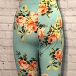 Papaya Roses Floral Cotton Leggings L Photo 6