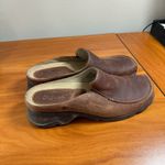 Timberland  Slip On Loafer Mule Brown Leather Western Casual Comfort Neutral Photo 2