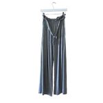 Chaser NWT Paper Bag Waist Jersey Soft Wide Leg Heather Gray High Rise Pants M Photo 5