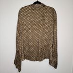 L'Academie  Revolve Tan Chain Oversized Button Down Photo 5