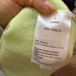 Lisa Yang Lime Green Cashmere Crewneck Sweater Photo 2