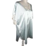 Vintage Val Mode Lingerie Nightgown Large Blue Lace V Photo 9