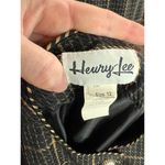 suit plaid black gold boxy 1980s Size 12 Photo 8