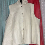 Jones New York Women's Cream faux leather vest Photo 0