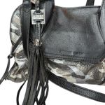 Aimee Kestenberg  Leather Hand/Shoulder Handbag Metallic Camo Black‎ Y2K Design Photo 1