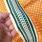 Vintage Unbranded Bright Polka Dot Square‎ Scarf 23x23 Orange Photo 3