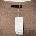 Mango Tan Crew Neck Sweater Soft and Versatile Photo 2
