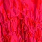 Kate Spade  x Target Pink and Red Floral Linen blend V-Neck Dress Photo 2