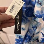 Sequin Hearts NWT  Blue and White Floral High Low Dress Photo 6