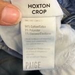 Paige  “hoxton crop” torn back hem Midrise medium wash distressed jeans Sz 29 #71 Photo 12