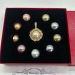 KJL Kenneth Jay Lane Vintage First Lady Simulated Pearl Enhancer Set Photo 1