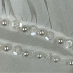 Morgan Taylor Fantasies White Pearl & Sequin Tiered Ruffle Nightie Chemise Small Photo 3