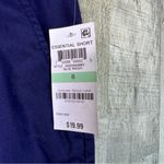 Maison Jules Size 8 Blue Indigo(Navy Blue) Essential No Stretch Short w/Pockets Photo 2