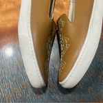 Soludos  Otomi Embroidered slip on shoes tan white size 9 Photo 5