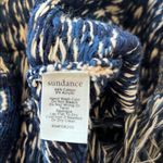 Sundance  Navy and Cream Knit Fringe Belted Western Cardigan XS Photo 3
