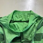 Gap Vintage Y2K Green Stripped Halter Top Collared Button Built-in Bra Photo 4