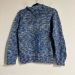 Heritage Made in Ireland Blue Knit Kid Mohair Wool Blend Sweater Size Medium Photo 2