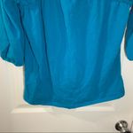 Just My Size JMS  Blue V Neck 3/4 Sleeve Blouse 1X Photo 5