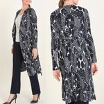 Chico's NWOT  TRAVELERS COLLECTION Pleated Printed Jacket Photo 1