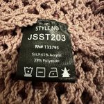 POL Crochet Open Knit Cardigan Sweater Women's Small Mauve Boho Hippie Dainty Photo 5