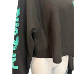 Arizona Iced Tea Black Have An Iced Day Cropped Crew Neck Sweatshirt size S Photo 4