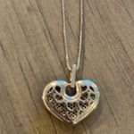 Blue Zircon Lovely Heart Shape Pendant Necklace Photo 5