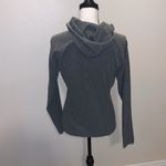 The North Face gray pleated pockets full zip up outdoor fleece sweatshirt Photo 5