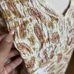 American Vintage ALC At Last Classics Blouse Womens Medium Paisley Lace V Neck Tie Sleeve Y2k Photo 5