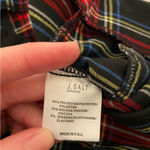 NWOT John Galt women’s black red plaid cara miniskirt zip small slit 23” waist Size XXS Photo 6