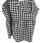Fashion to figure Black White Gingham Peplum Tank Top size 2 2X NWT Photo 4
