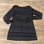 Lululemon  Daily Practice Long Sleeve Discover Manifesto Burnout Top – Black XS Photo 2